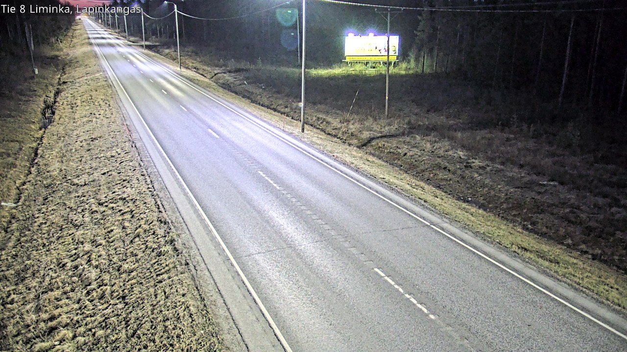 Weather Camera Image Väg 8 Liminka, Lapinkangas, Liminka, Pohjois-Pohjanmaa