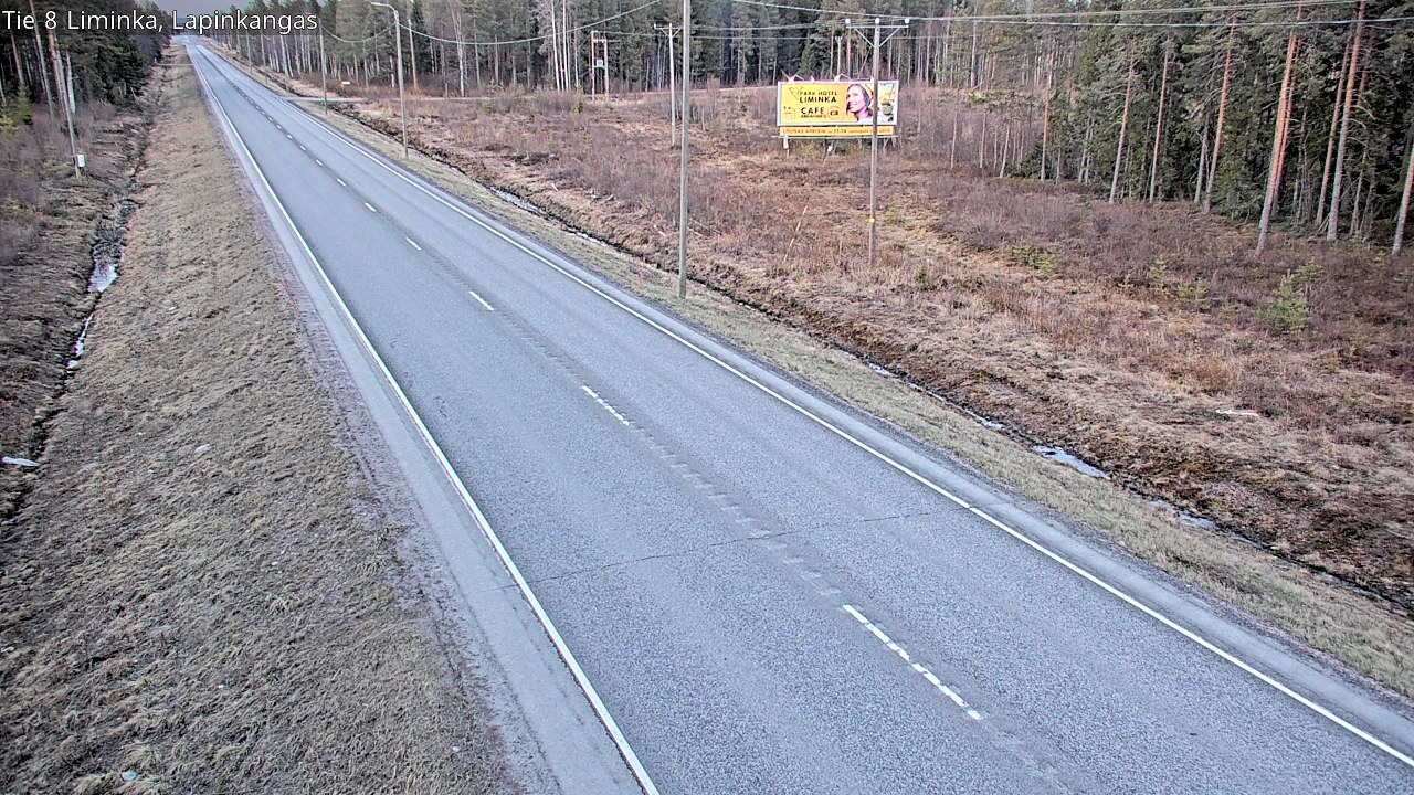 Weather Camera Image Väg 8 Liminka, Lapinkangas, Liminka, Pohjois-Pohjanmaa
