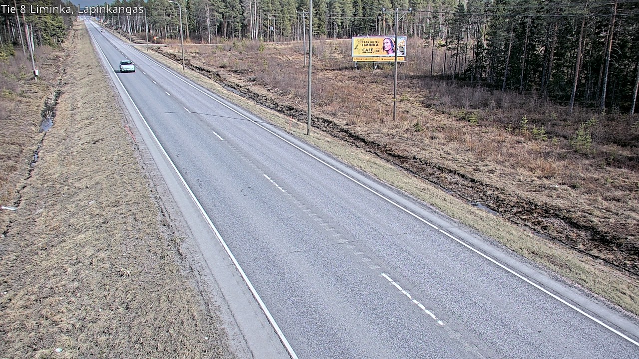 Weather Camera Image Väg 8 Liminka, Lapinkangas, Liminka, Pohjois-Pohjanmaa