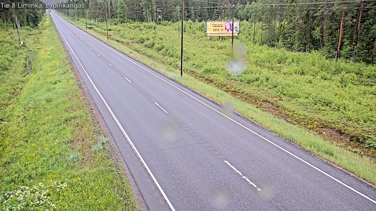 Weather Camera Image Road 8 Liminka, Lapinkangas, Liminka, Pohjois-Pohjanmaa
