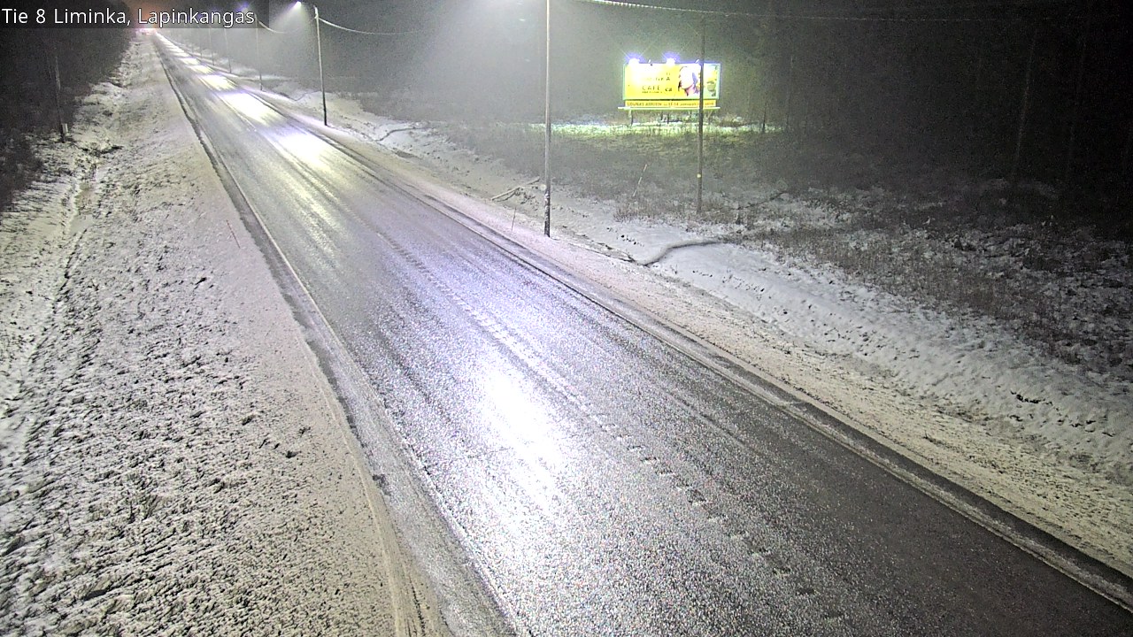 Weather Camera Image Väg 8 Liminka, Lapinkangas, Liminka, Pohjois-Pohjanmaa