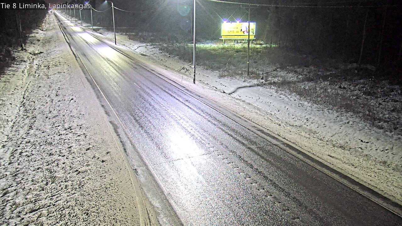 Weather Camera Image Väg 8 Liminka, Lapinkangas, Liminka, Pohjois-Pohjanmaa