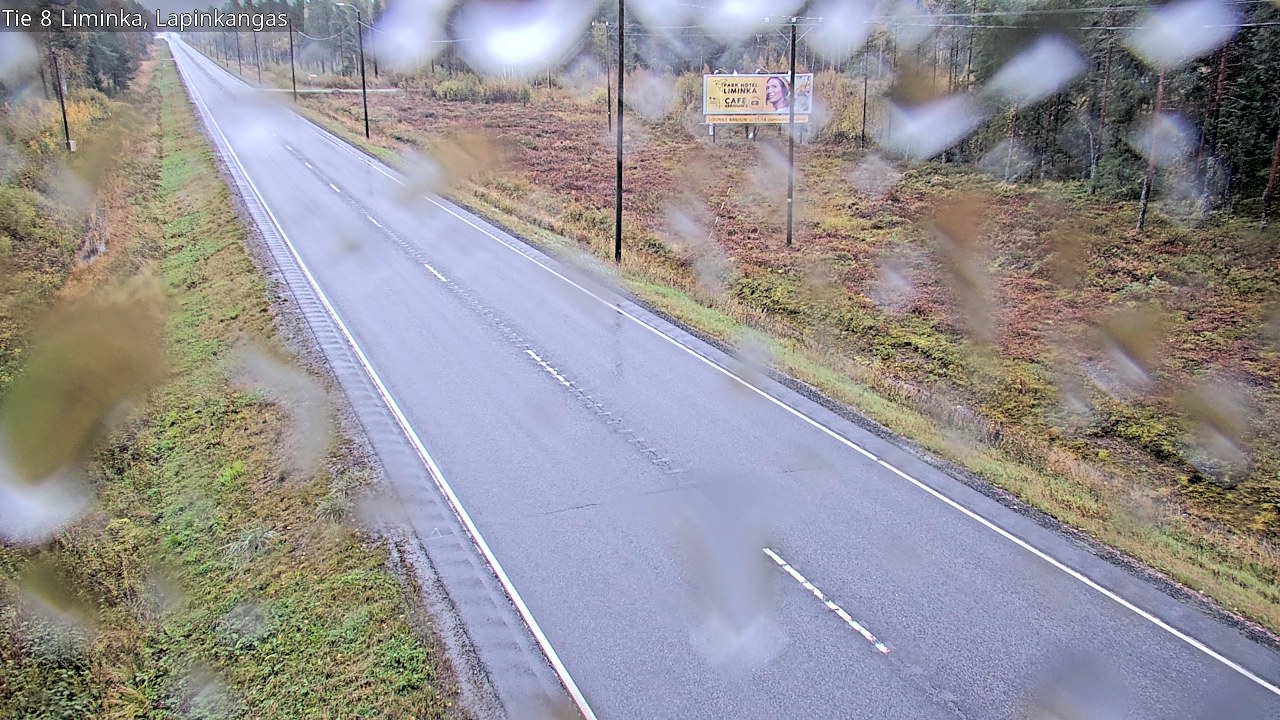 Weather Camera Image Road 8 Liminka, Lapinkangas, Liminka, Pohjois-Pohjanmaa