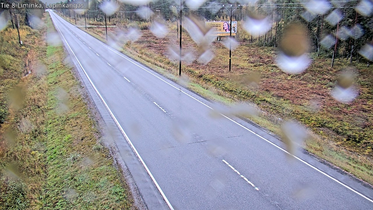 Weather Camera Image Road 8 Liminka, Lapinkangas, Liminka, Pohjois-Pohjanmaa