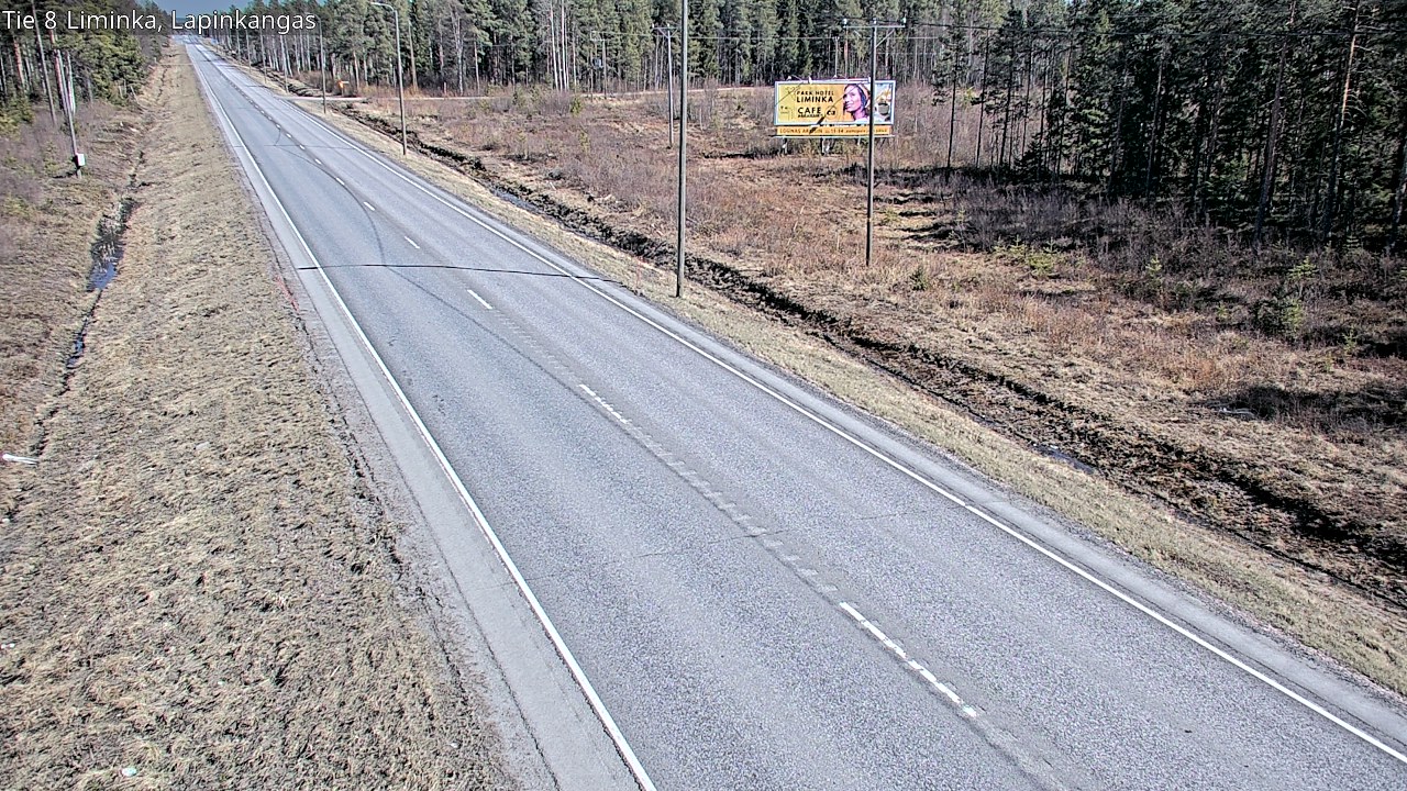 Weather Camera Image Väg 8 Liminka, Lapinkangas, Liminka, Pohjois-Pohjanmaa