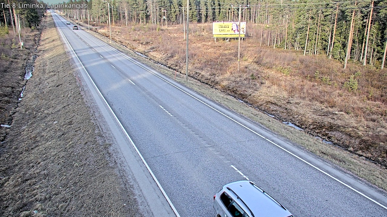 Weather Camera Image Väg 8 Liminka, Lapinkangas, Liminka, Pohjois-Pohjanmaa