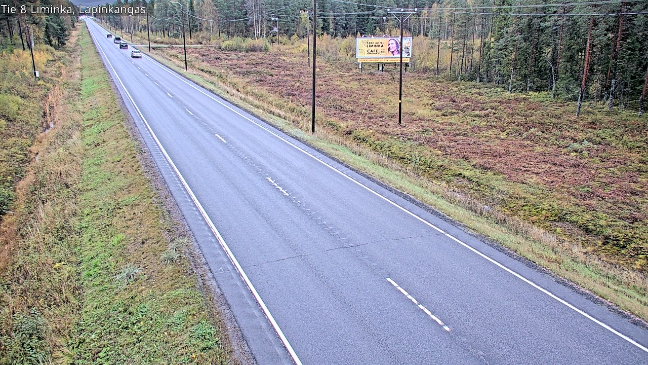 Weather Camera Image Road 8 Liminka, Lapinkangas, Liminka, Pohjois-Pohjanmaa