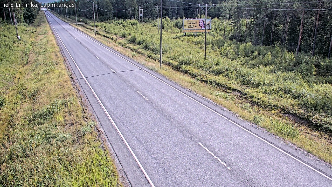 Weather Camera Image Road 8 Liminka, Lapinkangas, Liminka, Pohjois-Pohjanmaa