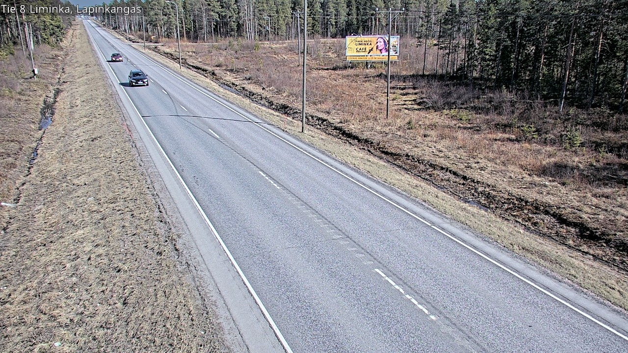 Weather Camera Image Väg 8 Liminka, Lapinkangas, Liminka, Pohjois-Pohjanmaa