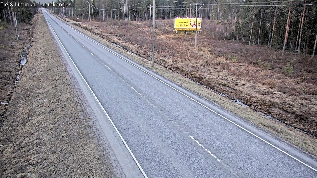 Weather Camera Image Väg 8 Liminka, Lapinkangas, Liminka, Pohjois-Pohjanmaa