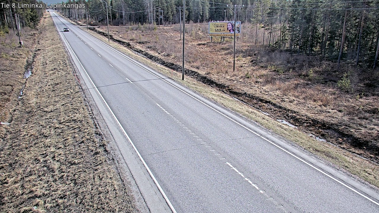 Weather Camera Image Väg 8 Liminka, Lapinkangas, Liminka, Pohjois-Pohjanmaa