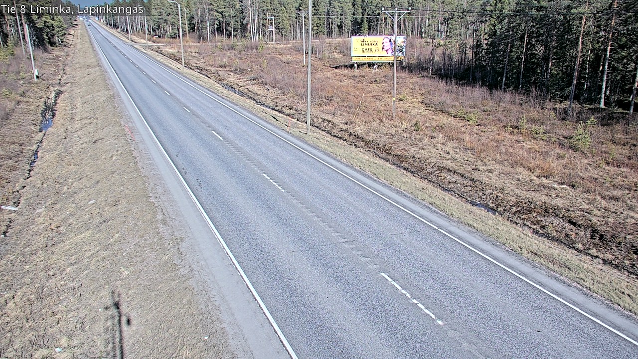 Weather Camera Image Väg 8 Liminka, Lapinkangas, Liminka, Pohjois-Pohjanmaa