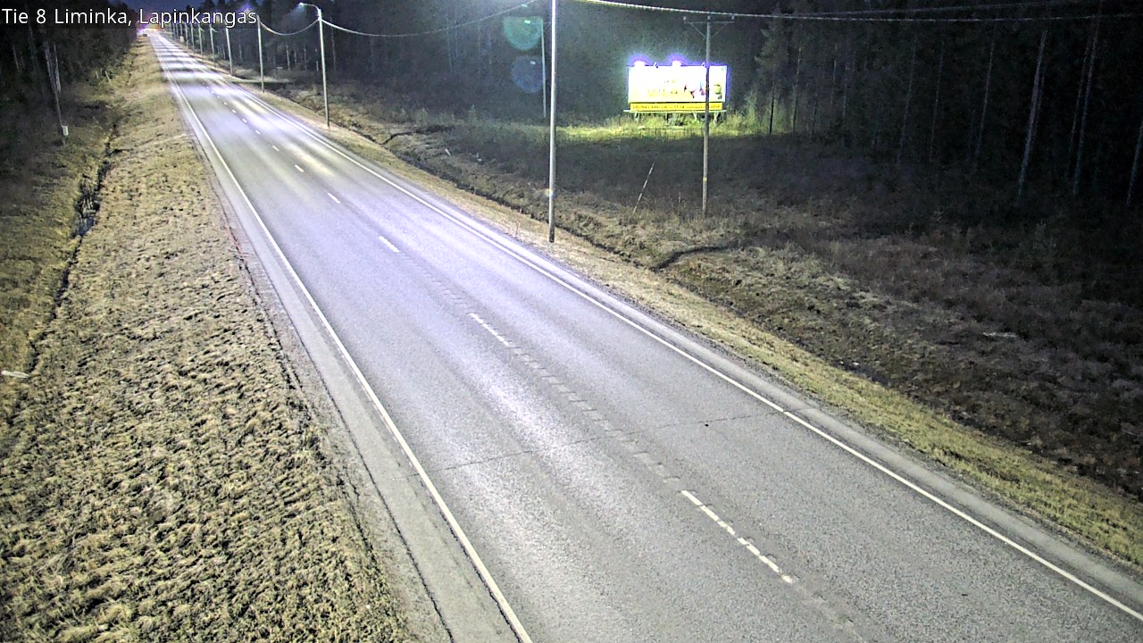 Weather Camera Image Väg 8 Liminka, Lapinkangas, Liminka, Pohjois-Pohjanmaa
