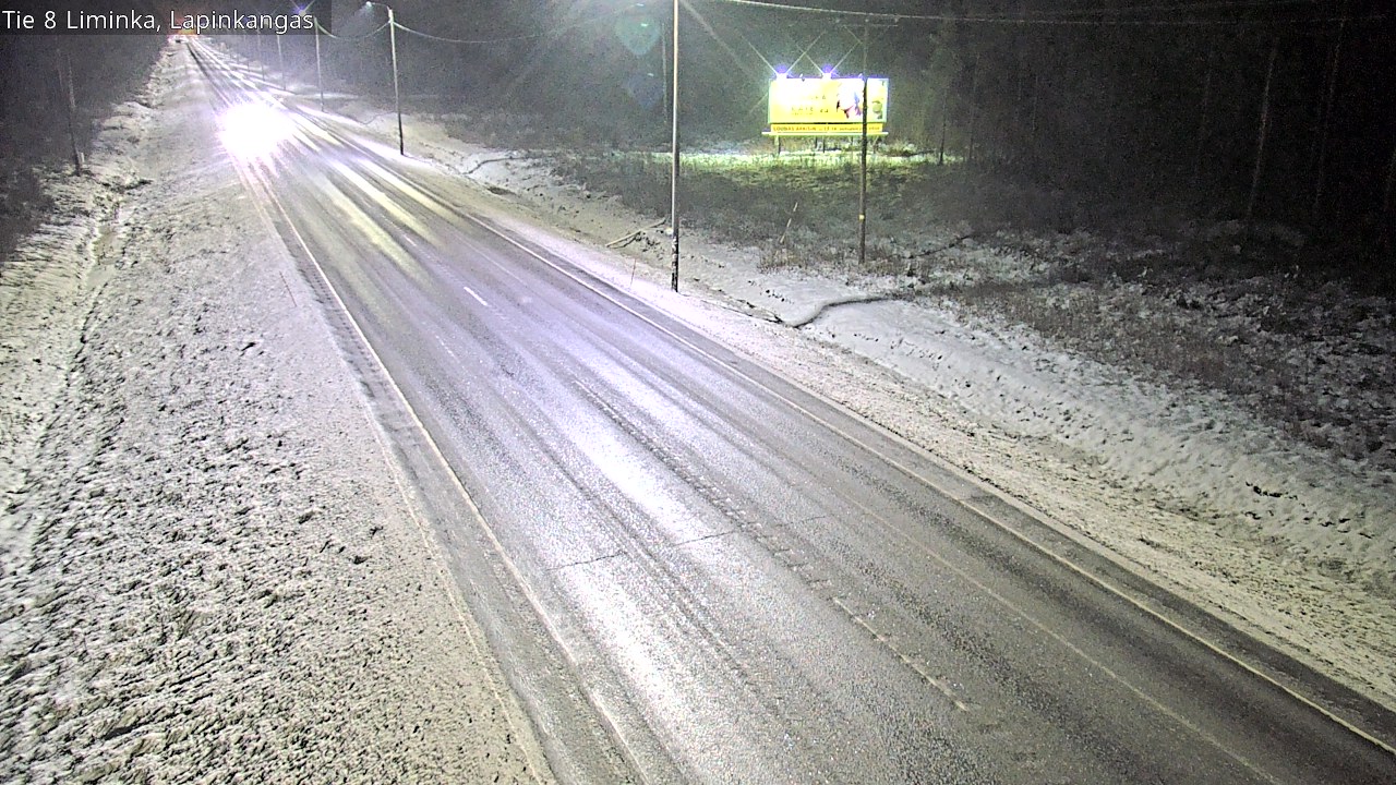 Weather Camera Image Road 8 Liminka, Lapinkangas, Liminka, Pohjois-Pohjanmaa