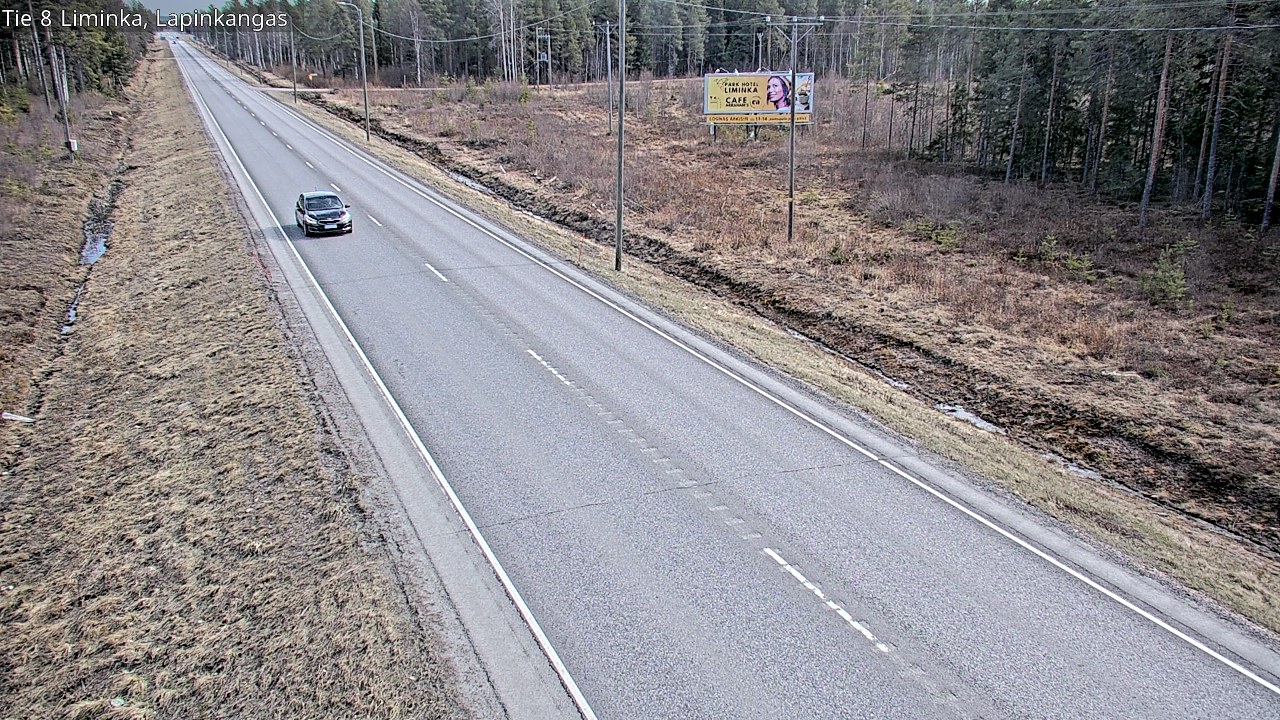 Weather Camera Image Väg 8 Liminka, Lapinkangas, Liminka, Pohjois-Pohjanmaa