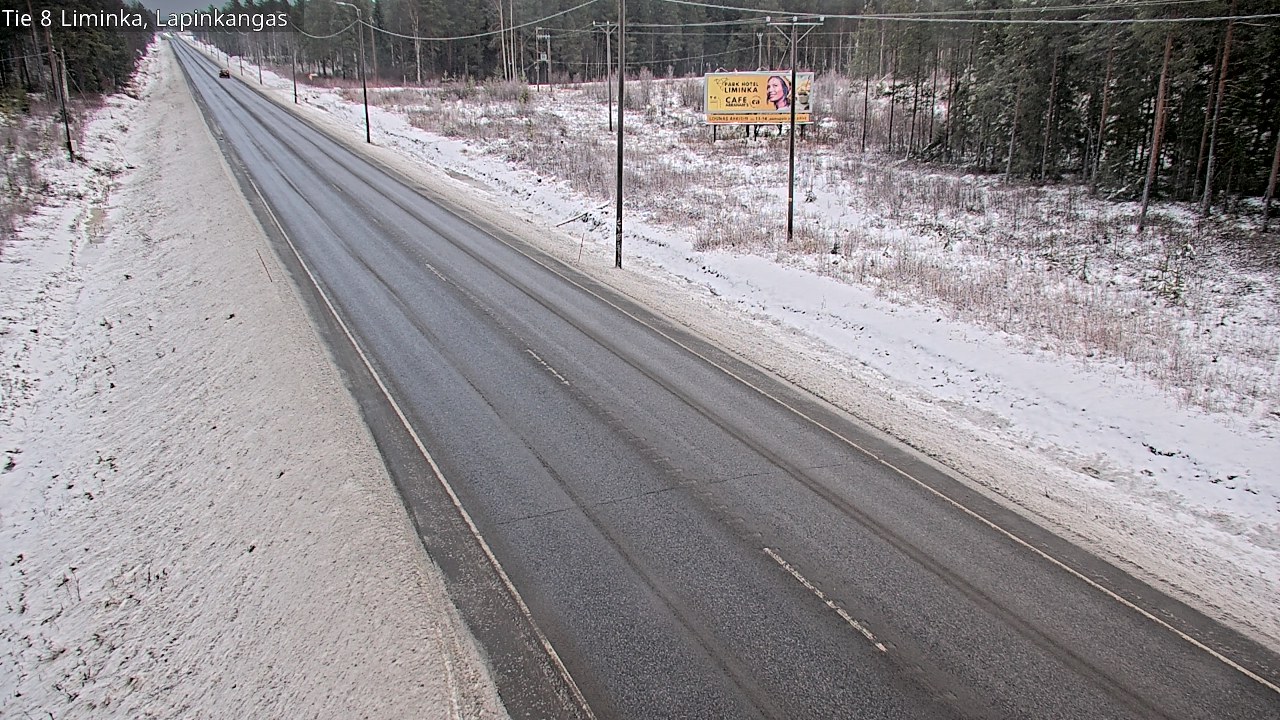 Weather Camera Image Road 8 Liminka, Lapinkangas, Liminka, Pohjois-Pohjanmaa