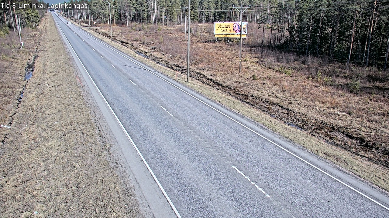 Weather Camera Image Väg 8 Liminka, Lapinkangas, Liminka, Pohjois-Pohjanmaa