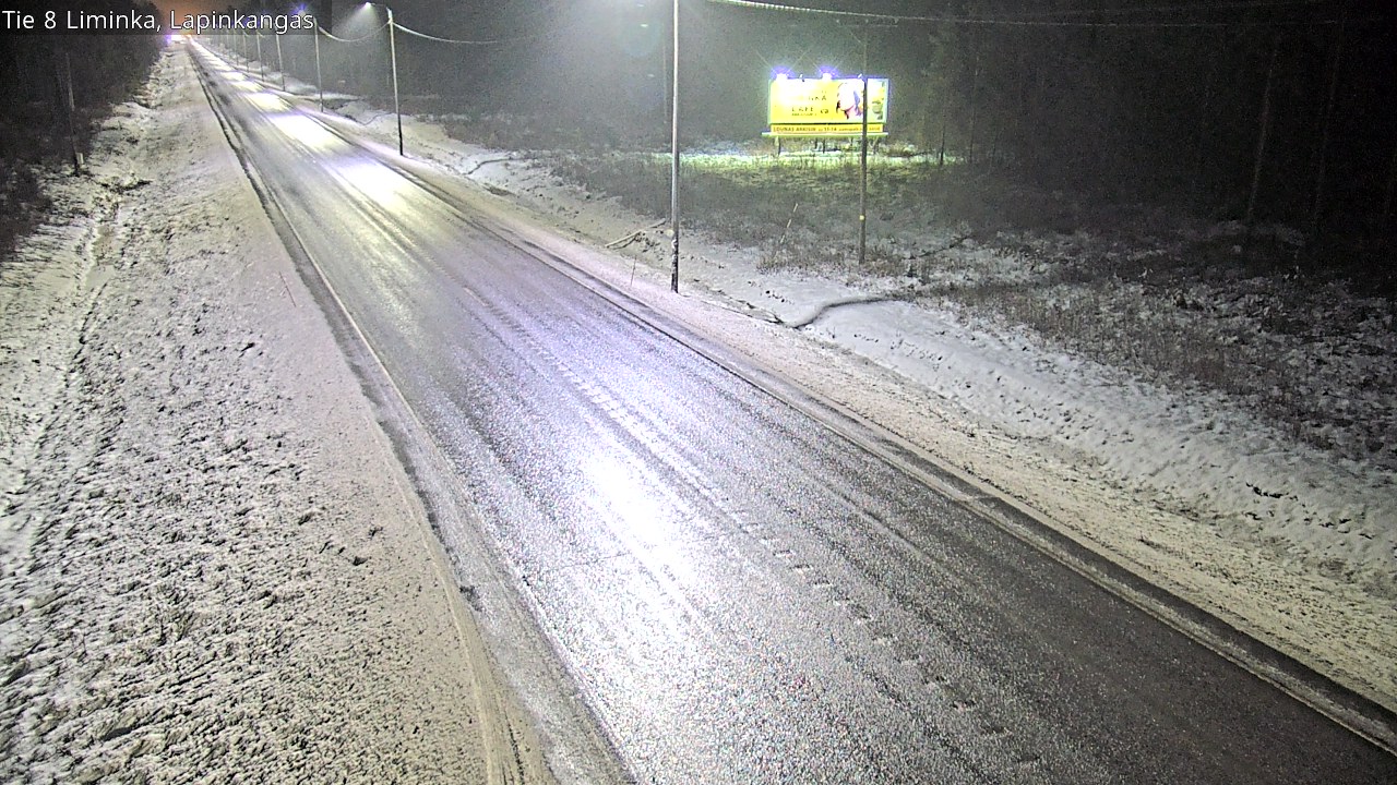 Weather Camera Image Väg 8 Liminka, Lapinkangas, Liminka, Pohjois-Pohjanmaa