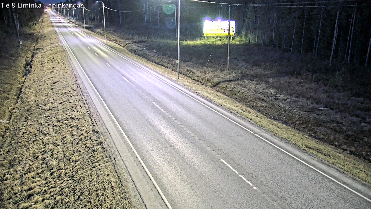 Weather Camera Image Väg 8 Liminka, Lapinkangas, Liminka, Pohjois-Pohjanmaa