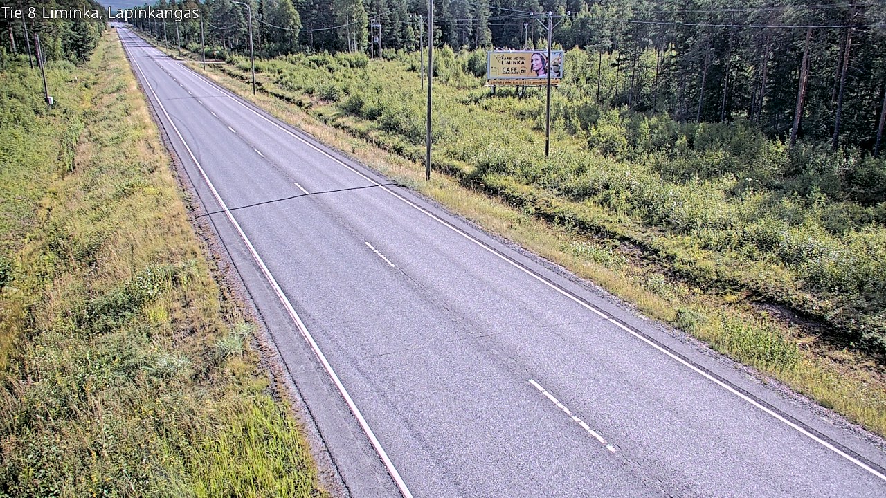 Weather Camera Image Road 8 Liminka, Lapinkangas, Liminka, Pohjois-Pohjanmaa