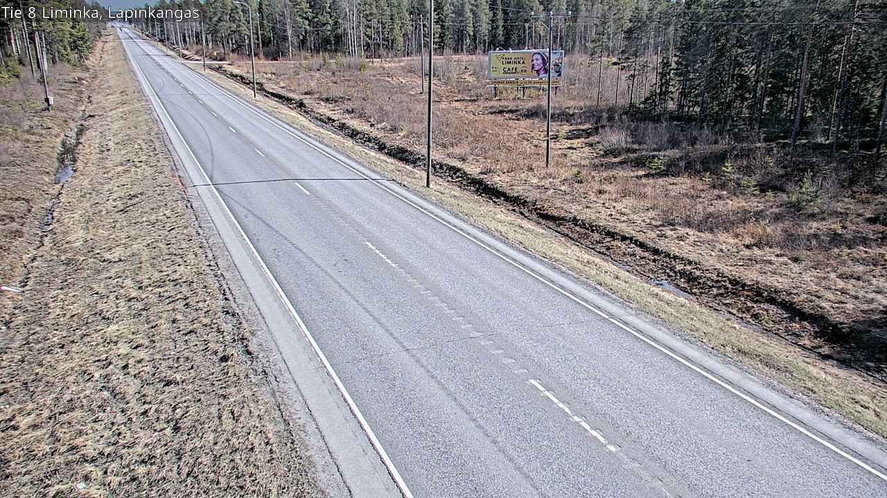 Weather Camera Image Väg 8 Liminka, Lapinkangas, Liminka, Pohjois-Pohjanmaa