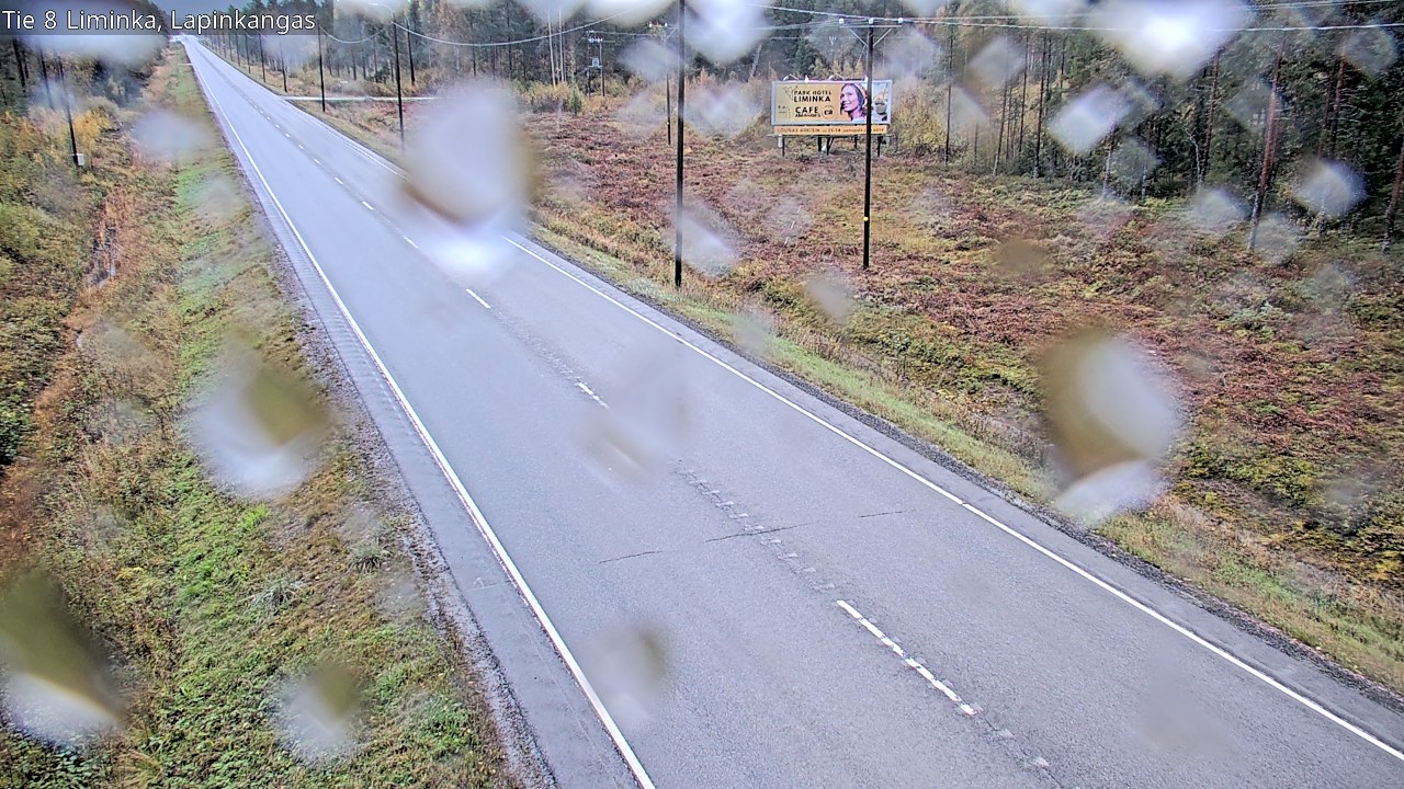Weather Camera Image Road 8 Liminka, Lapinkangas, Liminka, Pohjois-Pohjanmaa