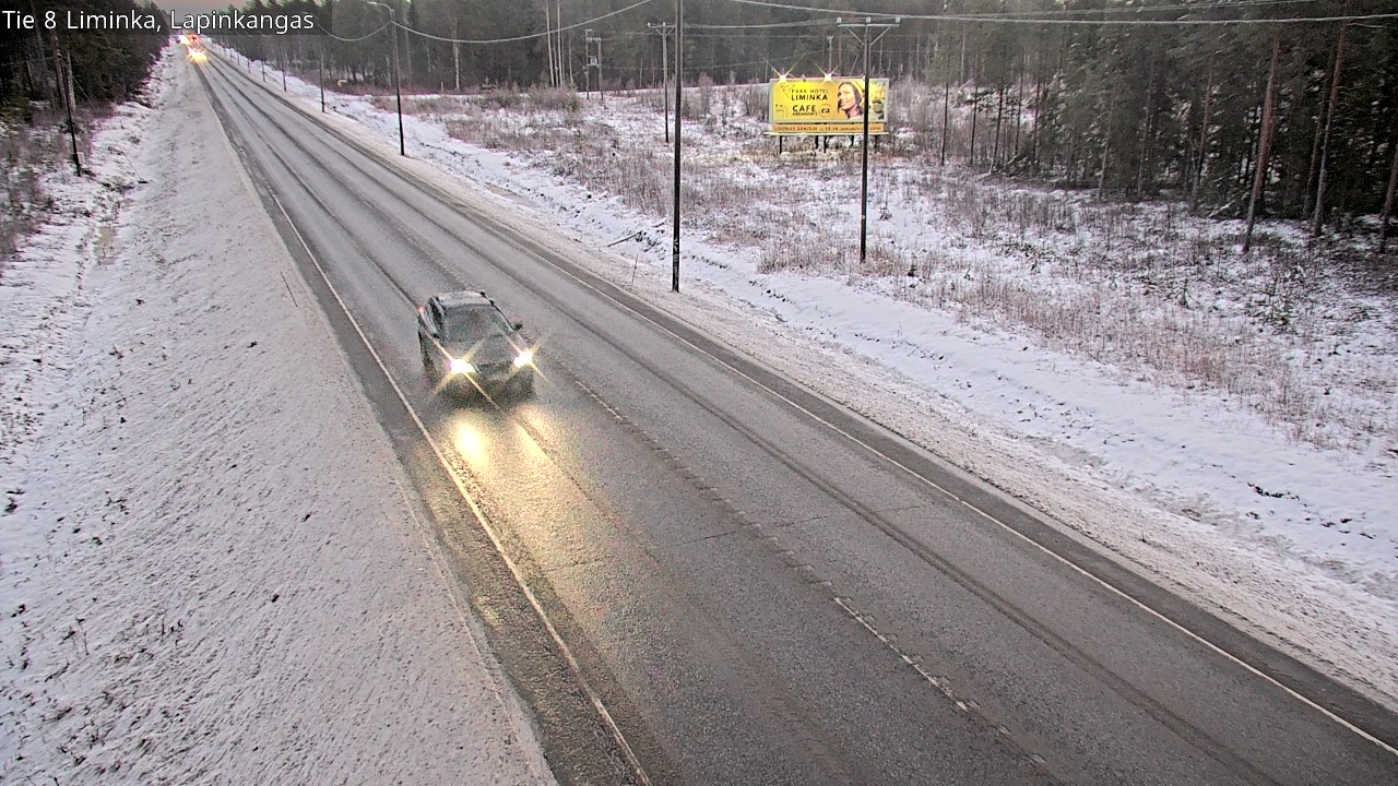 Weather Camera Image Road 8 Liminka, Lapinkangas, Liminka, Pohjois-Pohjanmaa