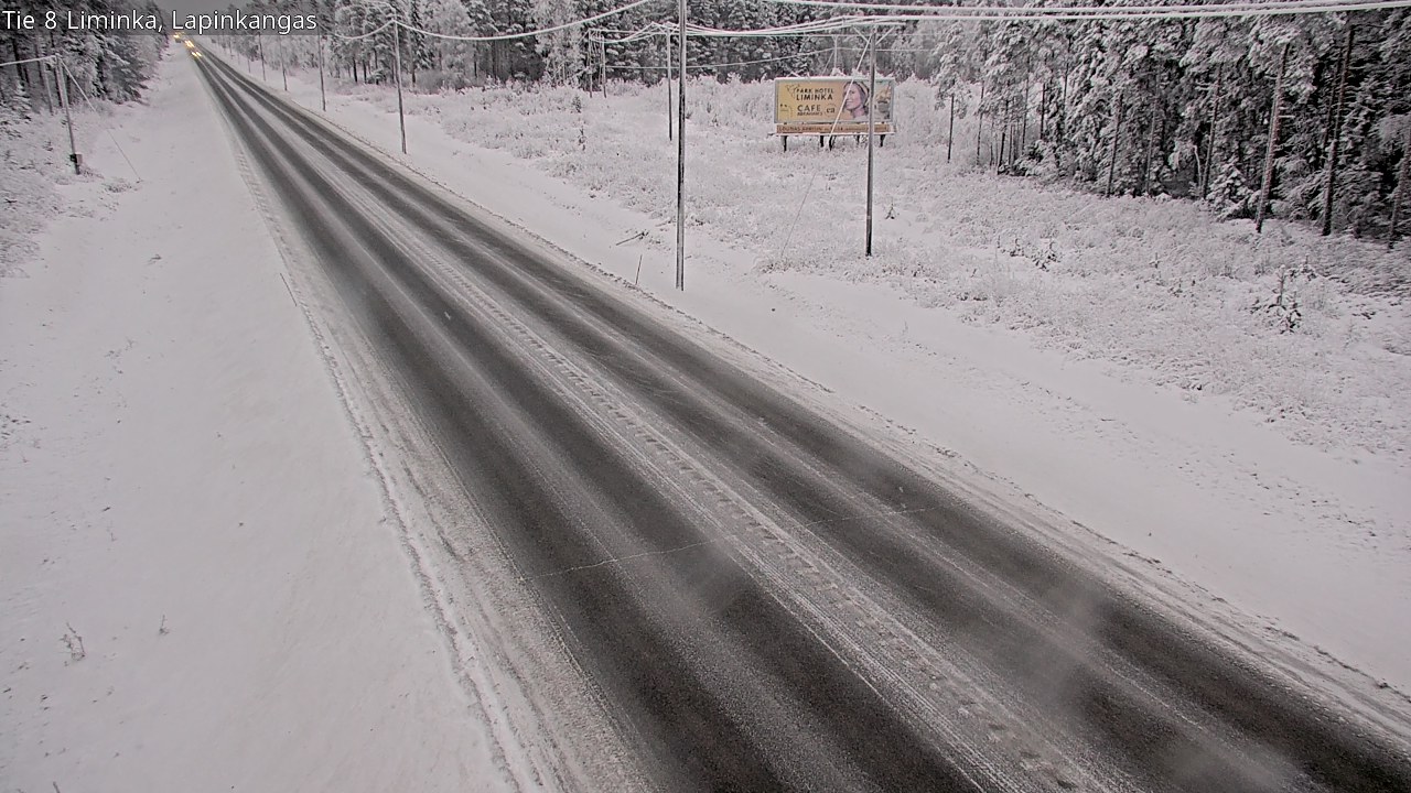 Weather Camera Image Road 8 Liminka, Lapinkangas, Liminka, Pohjois-Pohjanmaa