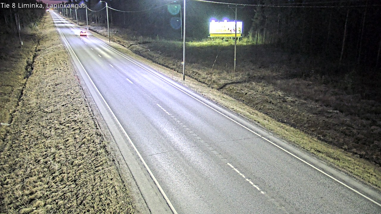 Weather Camera Image Väg 8 Liminka, Lapinkangas, Liminka, Pohjois-Pohjanmaa