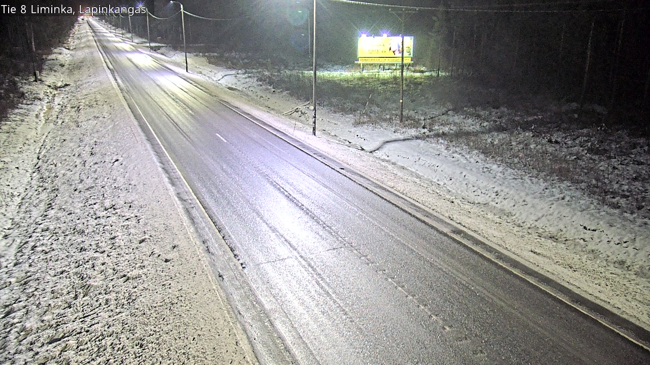 Weather Camera Image Road 8 Liminka, Lapinkangas, Liminka, Pohjois-Pohjanmaa