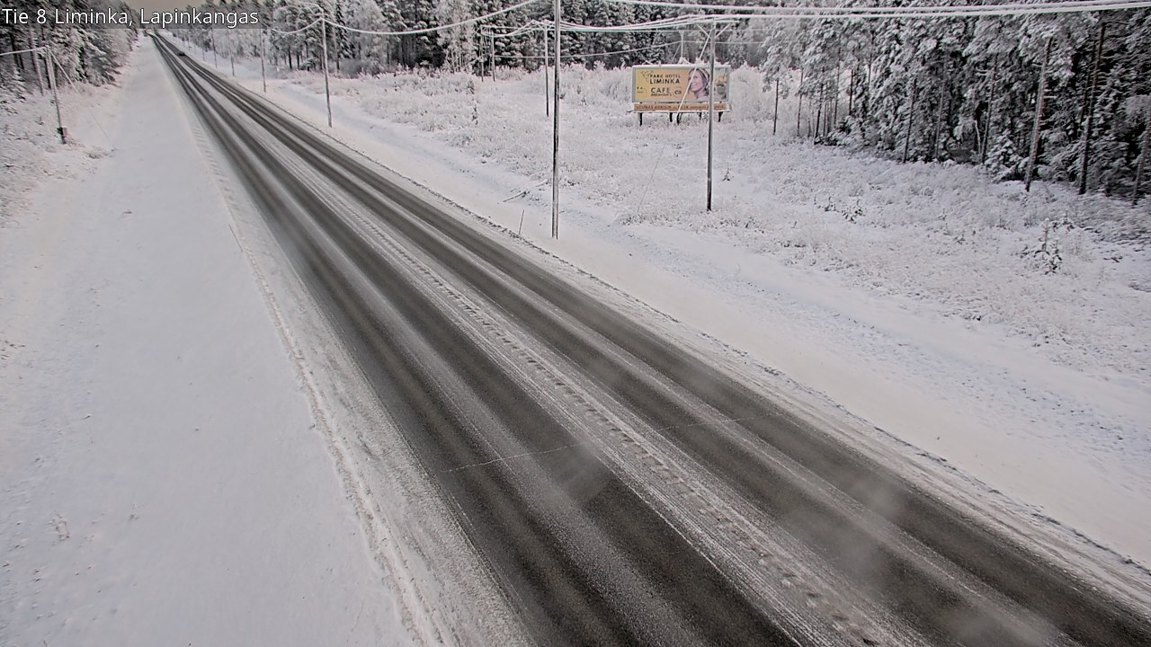 Weather Camera Image Road 8 Liminka, Lapinkangas, Liminka, Pohjois-Pohjanmaa