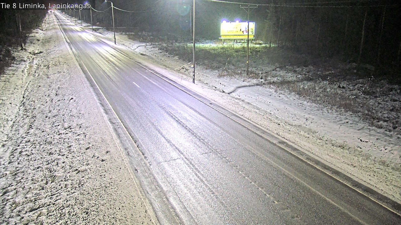 Weather Camera Image Road 8 Liminka, Lapinkangas, Liminka, Pohjois-Pohjanmaa