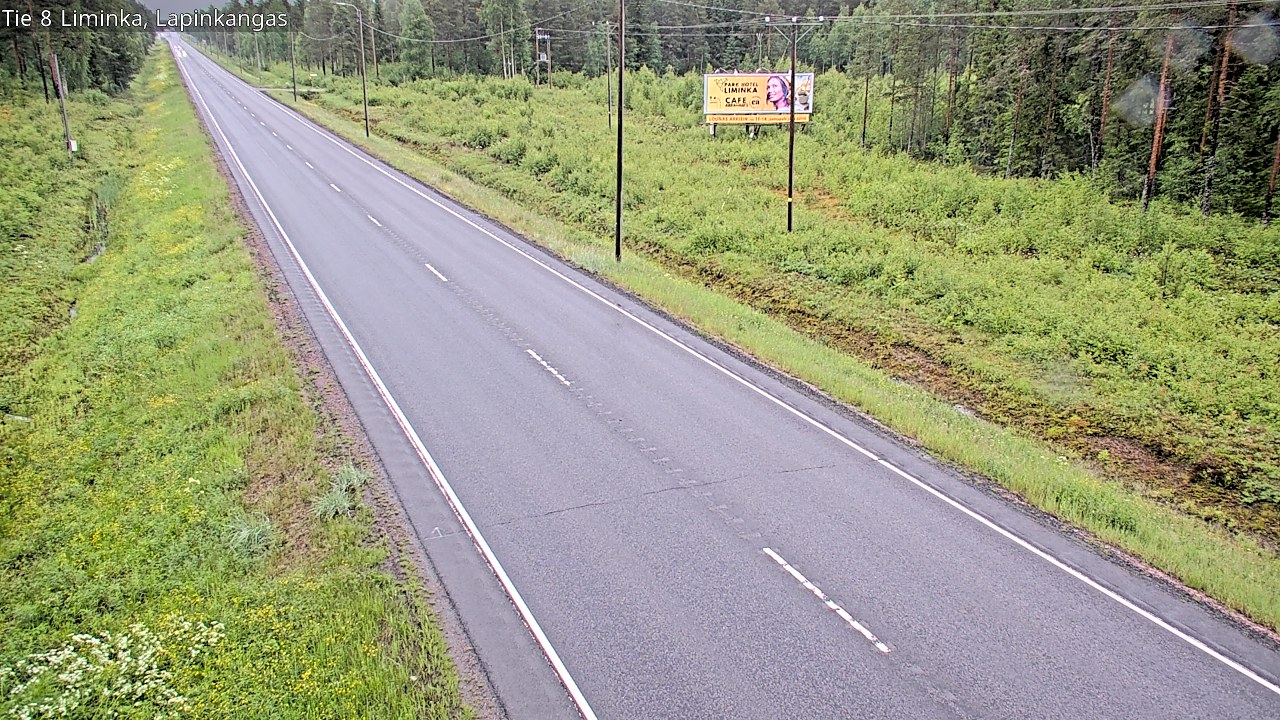 Weather Camera Image Road 8 Liminka, Lapinkangas, Liminka, Pohjois-Pohjanmaa