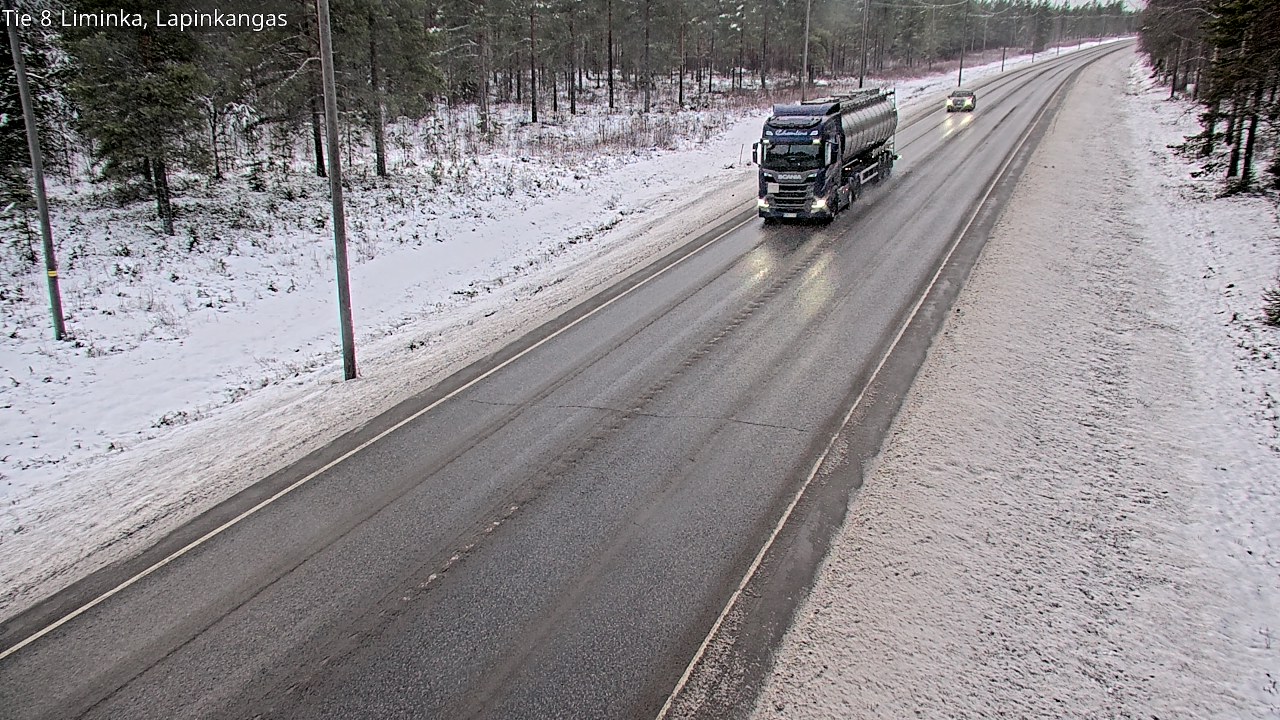 Weather Camera Image Road 8 Liminka, Lapinkangas, Liminka, Pohjois-Pohjanmaa