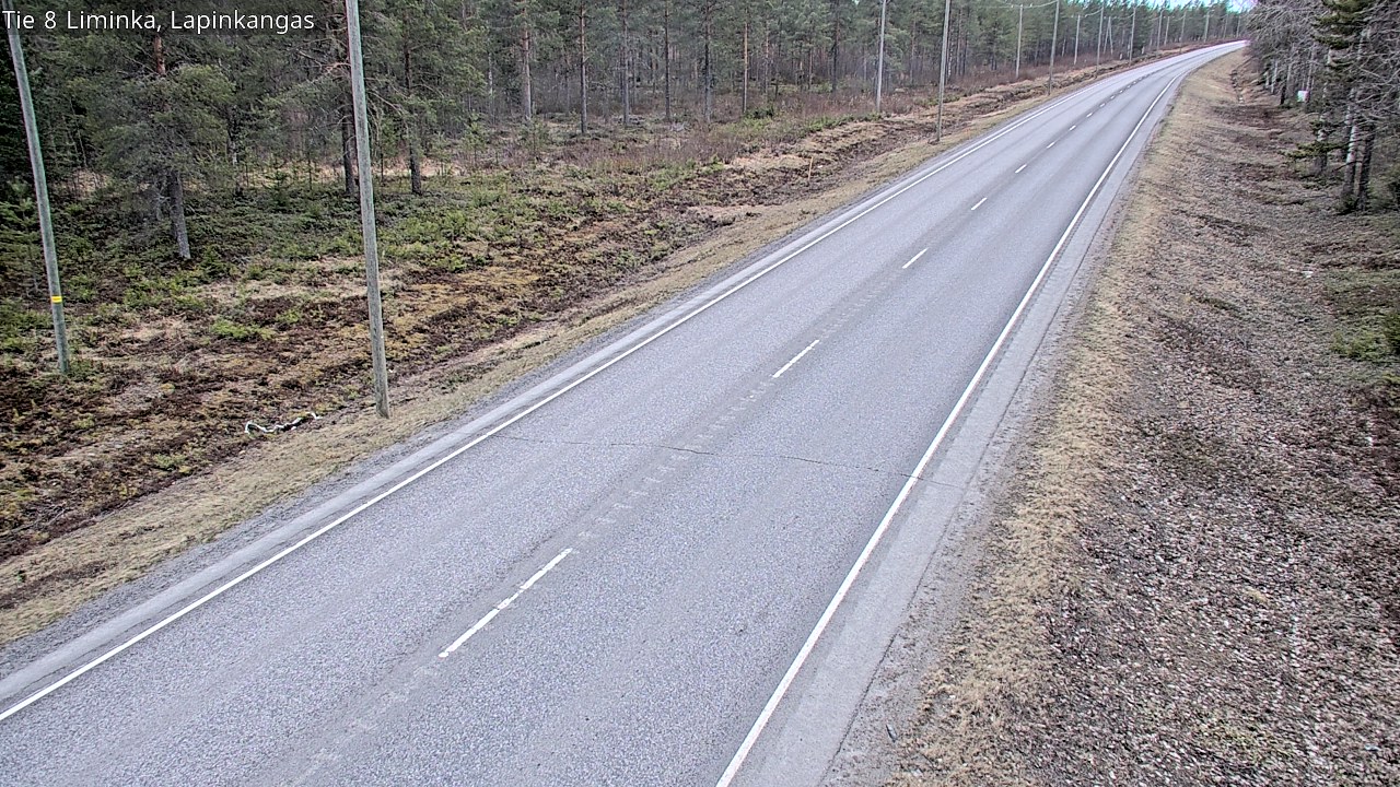 Weather Camera Image Road 8 Liminka, Lapinkangas, Liminka, Pohjois-Pohjanmaa