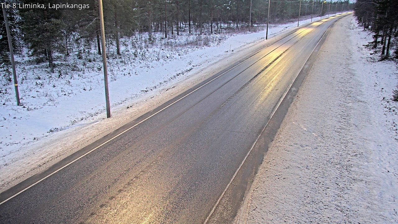 Weather Camera Image Road 8 Liminka, Lapinkangas, Liminka, Pohjois-Pohjanmaa