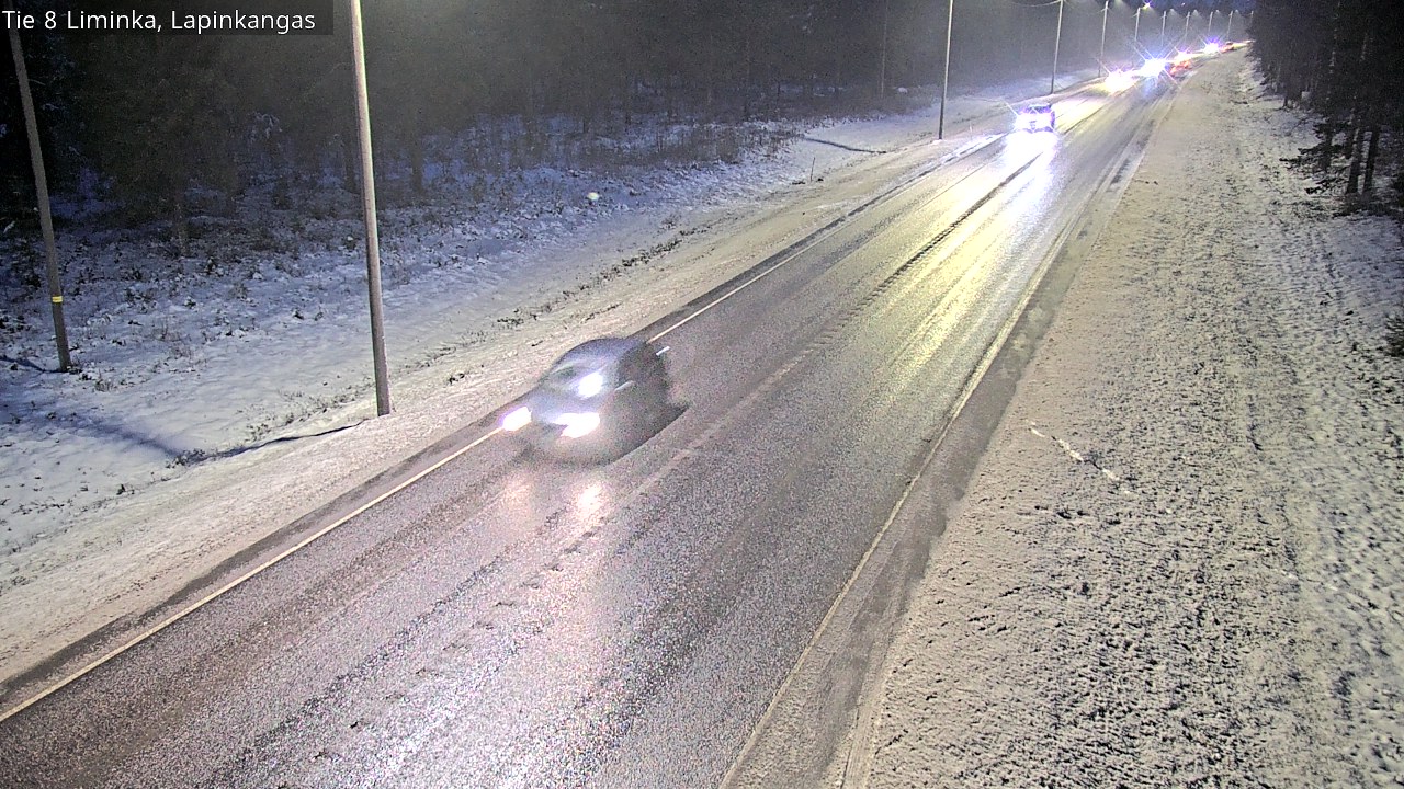 Weather Camera Image Väg 8 Liminka, Lapinkangas, Liminka, Pohjois-Pohjanmaa