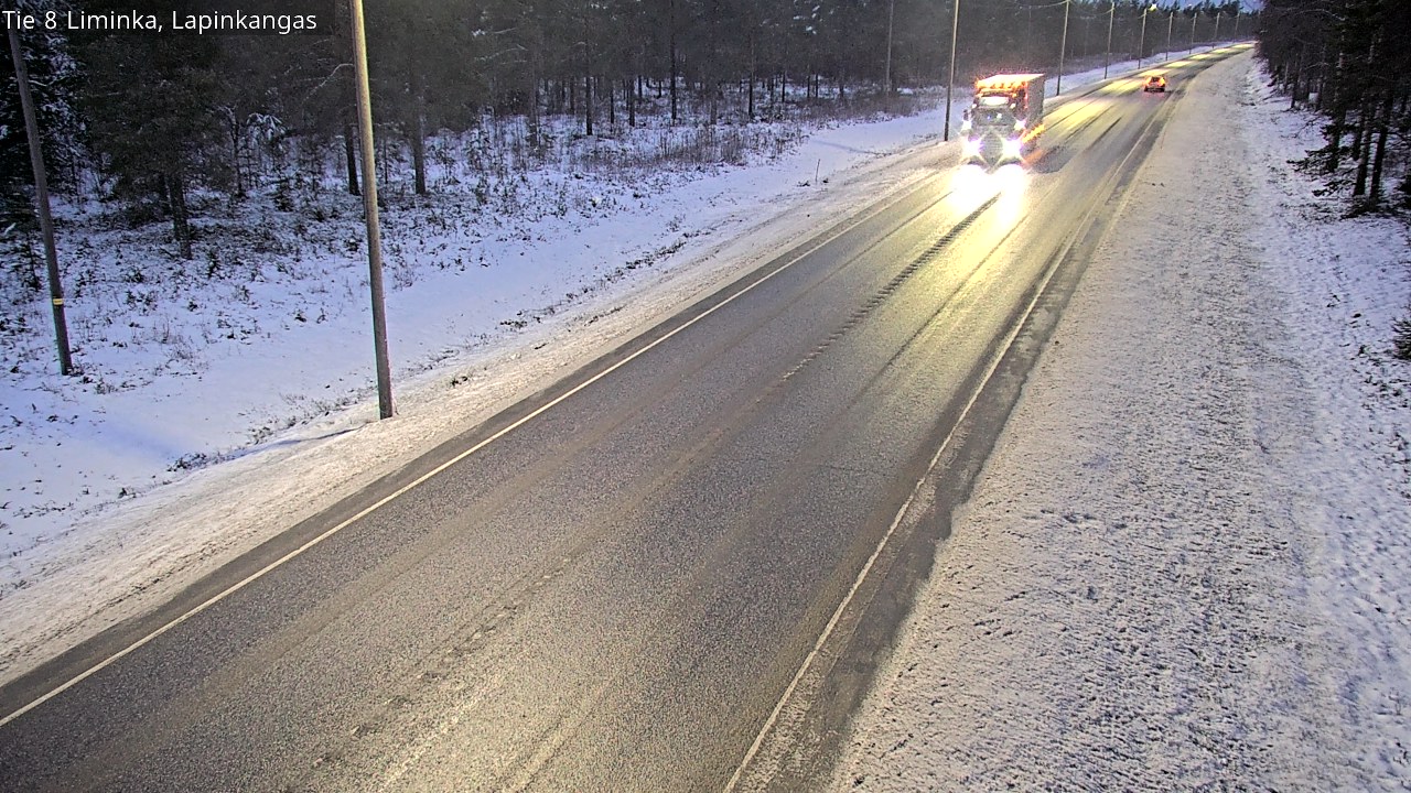 Weather Camera Image Road 8 Liminka, Lapinkangas, Liminka, Pohjois-Pohjanmaa