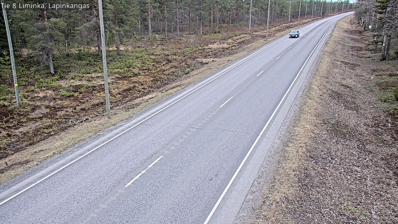 Weather Camera Image Road 8 Liminka, Lapinkangas, Liminka, Pohjois-Pohjanmaa