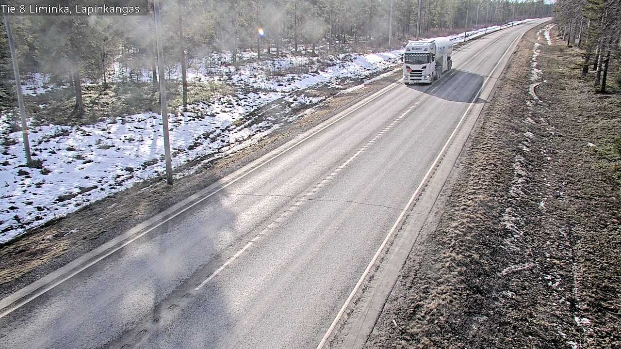 Weather Camera Image Road 8 Liminka, Lapinkangas, Liminka, Pohjois-Pohjanmaa