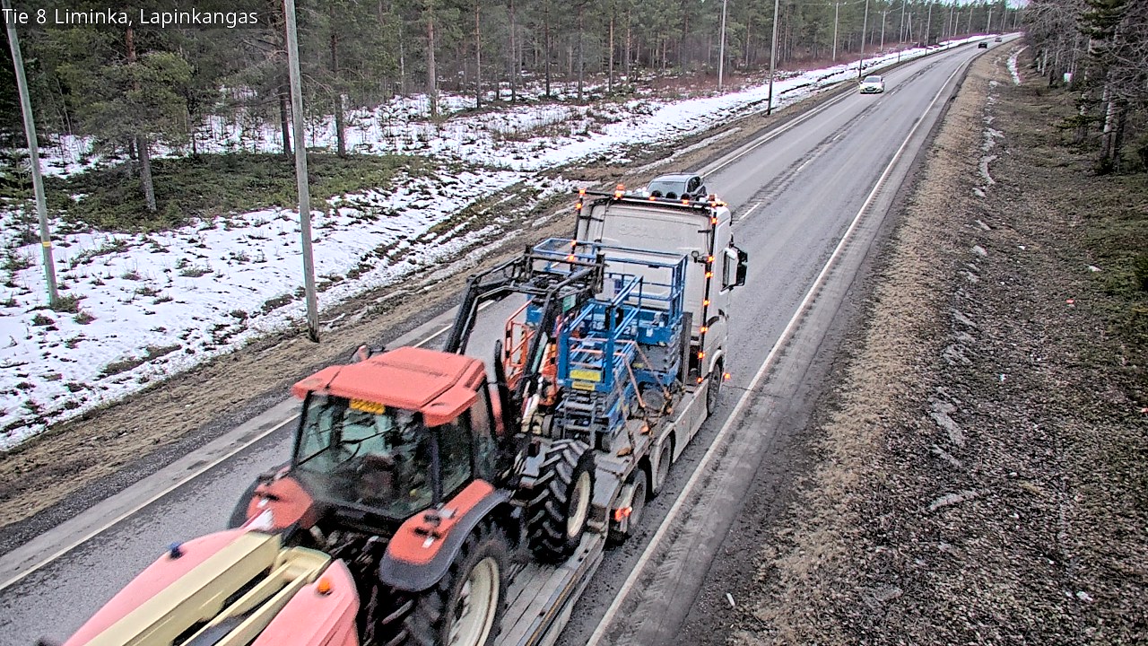 Weather Camera Image Road 8 Liminka, Lapinkangas, Liminka, Pohjois-Pohjanmaa