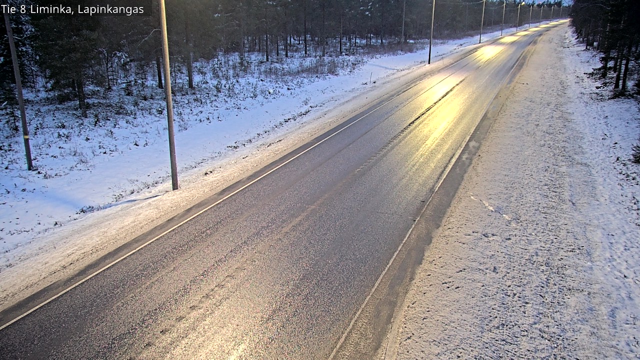 Weather Camera Image Road 8 Liminka, Lapinkangas, Liminka, Pohjois-Pohjanmaa