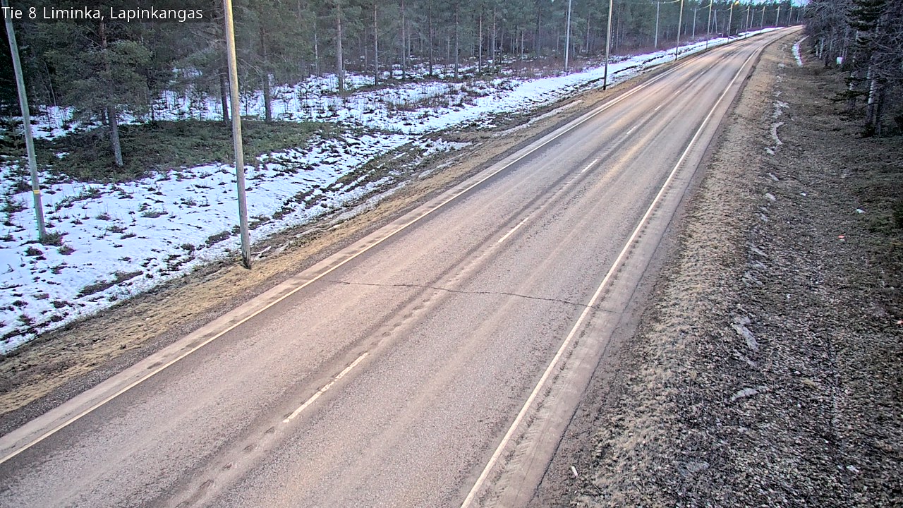 Weather Camera Image Väg 8 Liminka, Lapinkangas, Liminka, Pohjois-Pohjanmaa