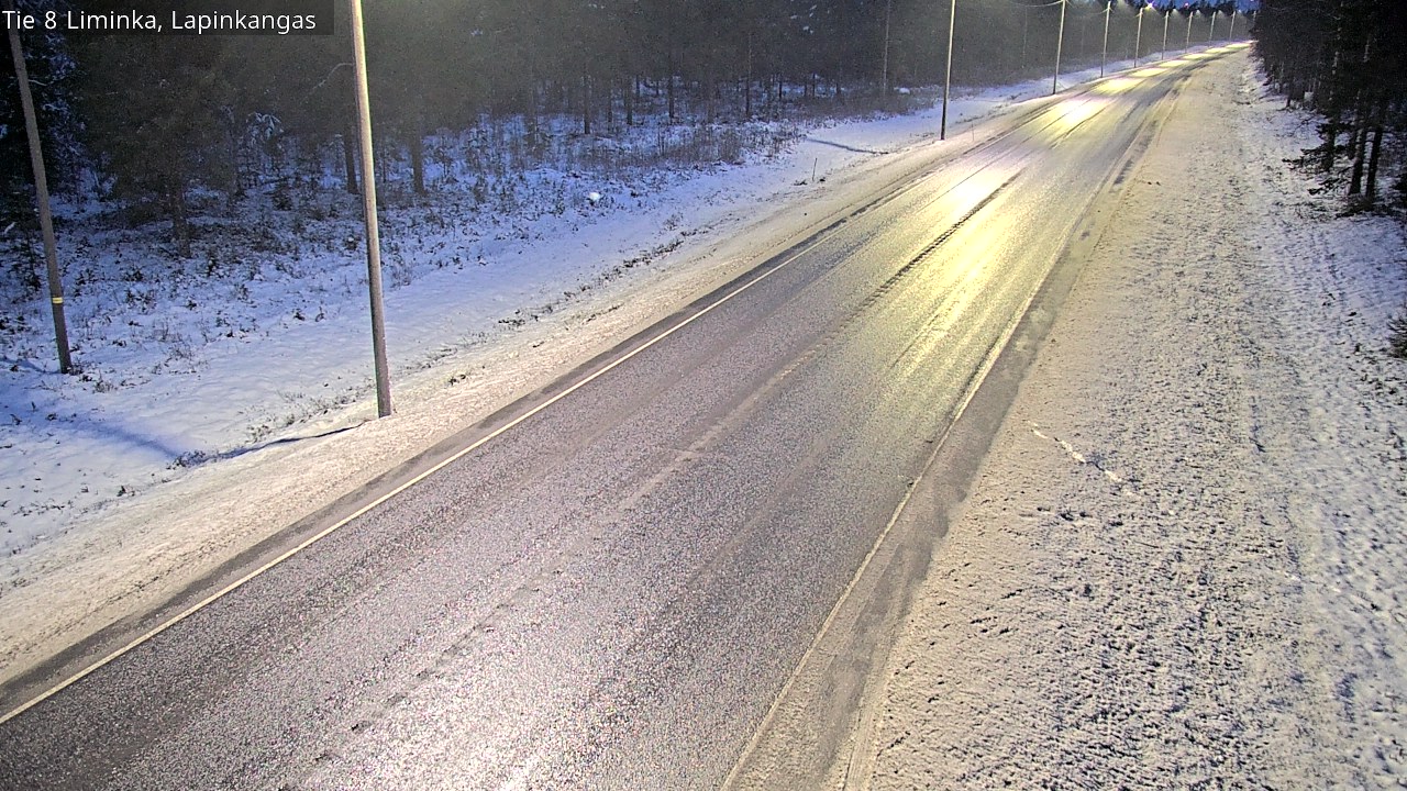 Weather Camera Image Road 8 Liminka, Lapinkangas, Liminka, Pohjois-Pohjanmaa
