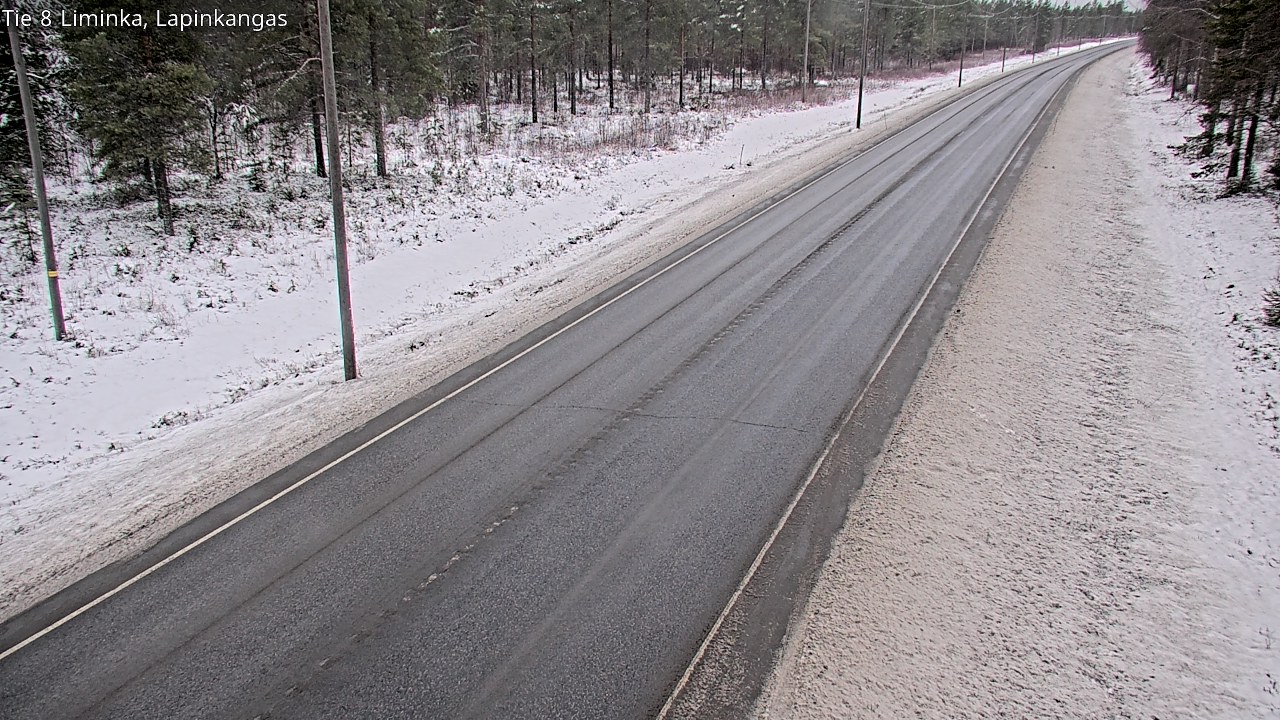 Weather Camera Image Road 8 Liminka, Lapinkangas, Liminka, Pohjois-Pohjanmaa