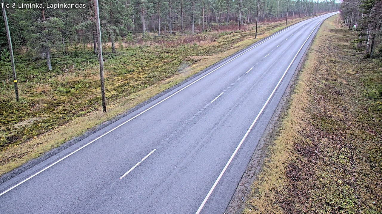 Weather Camera Image Road 8 Liminka, Lapinkangas, Liminka, Pohjois-Pohjanmaa