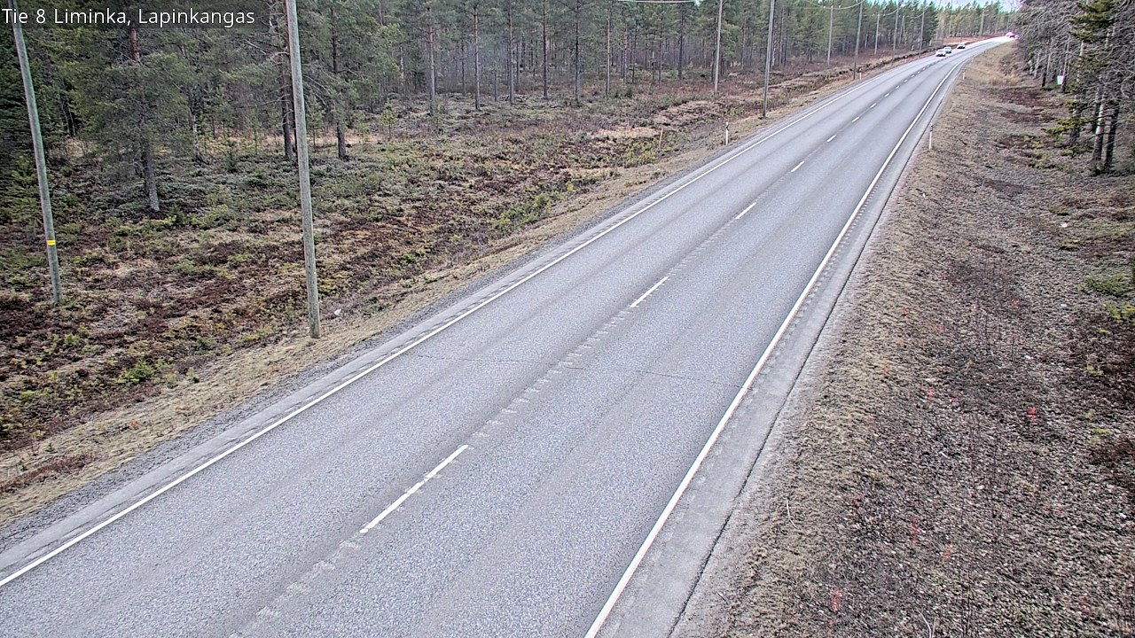 Weather Camera Image Road 8 Liminka, Lapinkangas, Liminka, Pohjois-Pohjanmaa