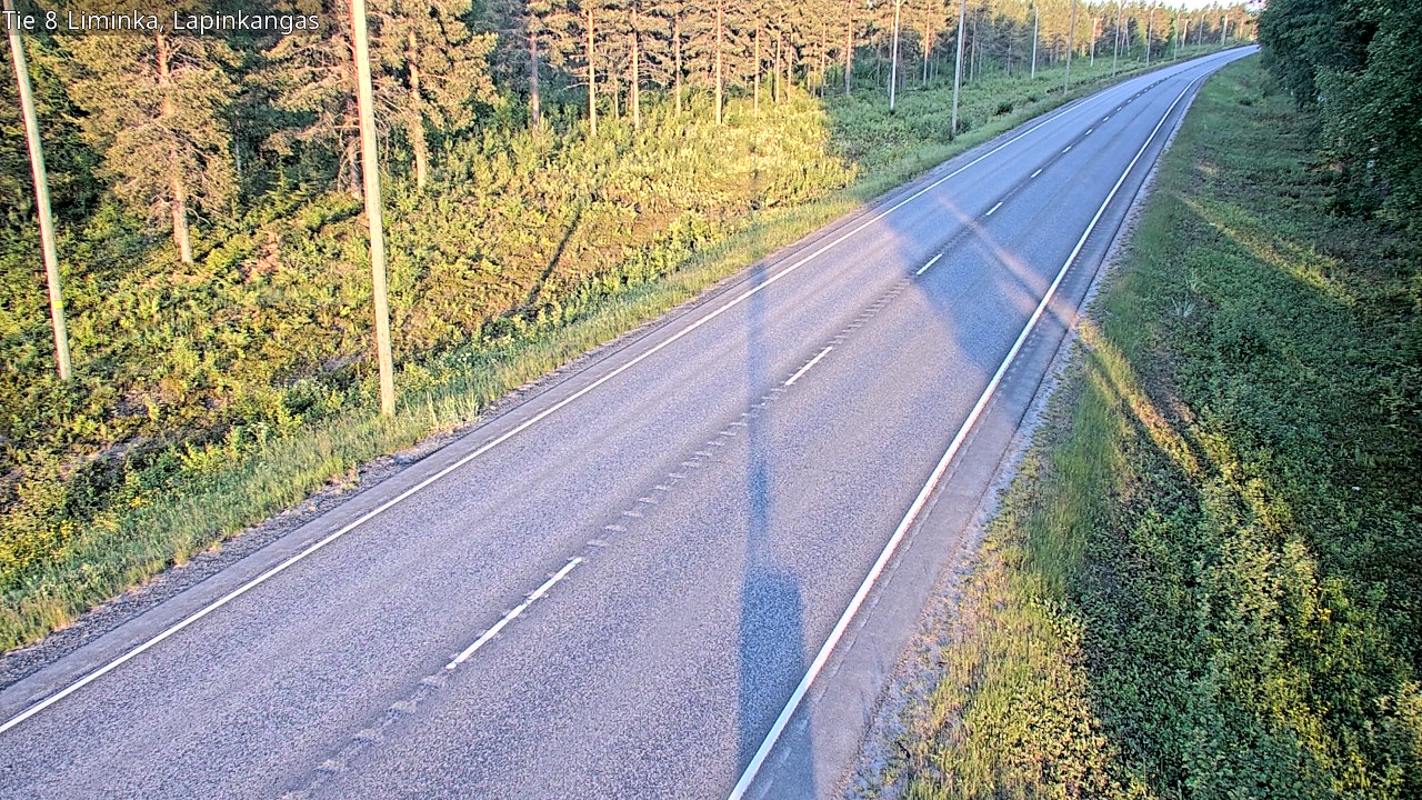 Weather Camera Image Road 8 Liminka, Lapinkangas, Liminka, Pohjois-Pohjanmaa
