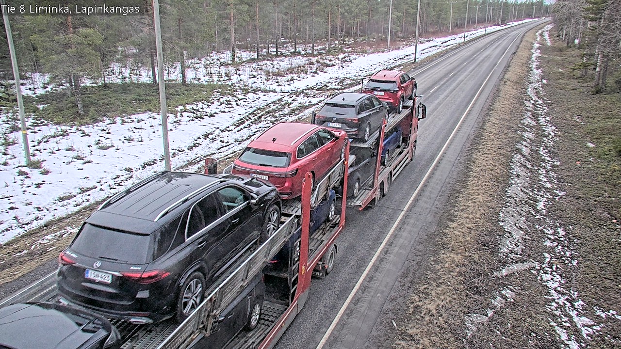 Weather Camera Image Road 8 Liminka, Lapinkangas, Liminka, Pohjois-Pohjanmaa