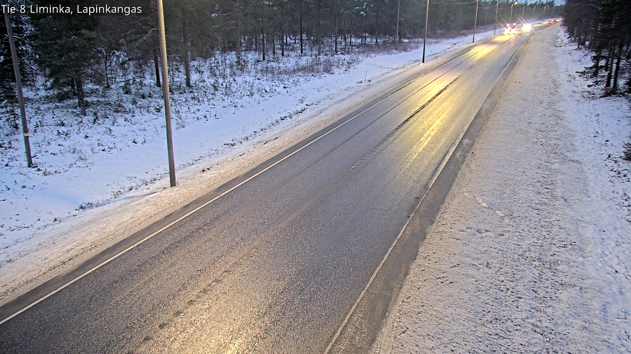Weather Camera Image Road 8 Liminka, Lapinkangas, Liminka, Pohjois-Pohjanmaa